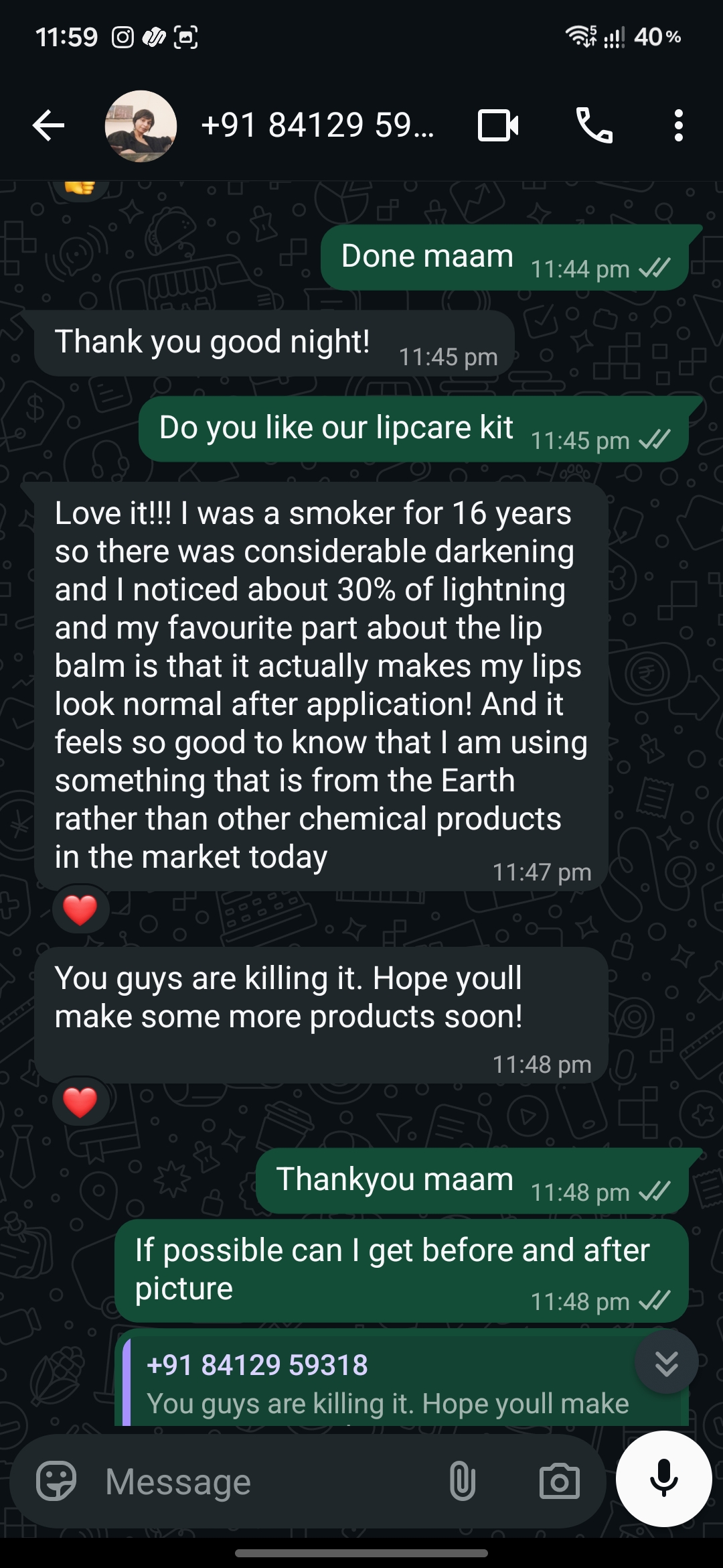 Recent September Client Review